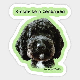 Cockapoo Dog Sister Sticker